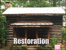 Historic Log Cabin Restoration  Elberta, Alabama
